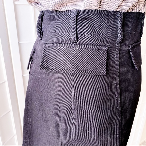 ZARA Black Denim Mini Skirt - Picture 9 of 15